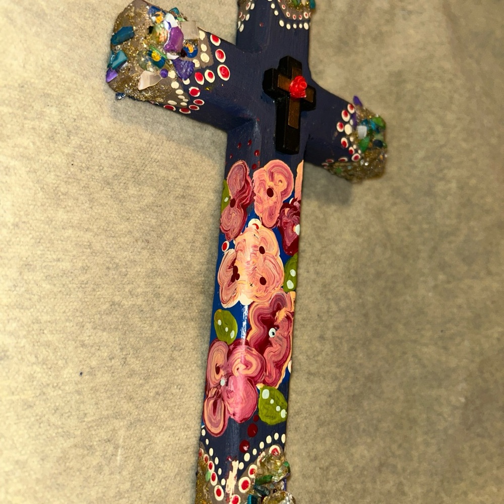 Colorful Wood Cross - Picture 3 of 7